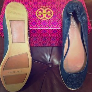 Tory Burch Reva Flat Espadrille Navy